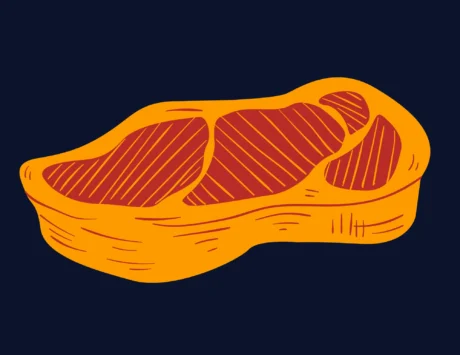 Illustration of a piece of meat