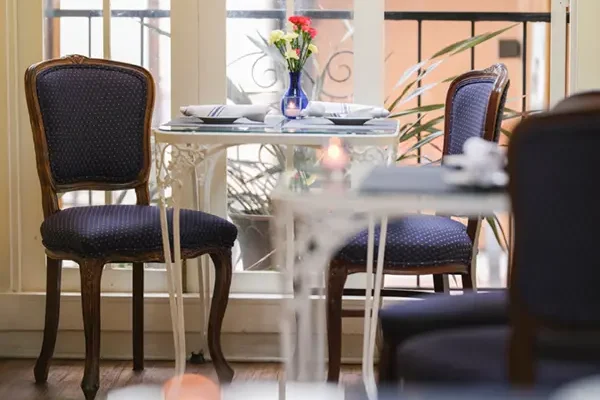 Table at Patisserie Boissiere